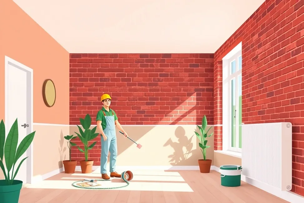 Intérieur rénové après travaux de peinture à Nantes